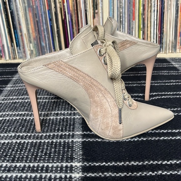 Fenty x Puma by Rihanna Leather Mules in Nude & Neutral Combination Size US 6 - Picture 9 of 15